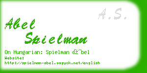 abel spielman business card